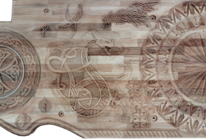 coté droit de la fresque vue verticale