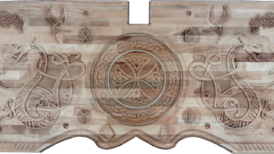 Centre de la fresque vue verticale