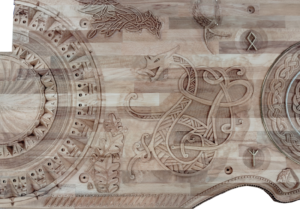 Fresque coté gauche vue verticale